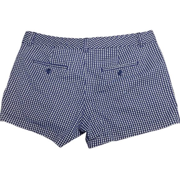 Gap Women's Navy Gingham Shorts - Size 8 - Classic Fit, Tailored Style - Picture 2 of 7
